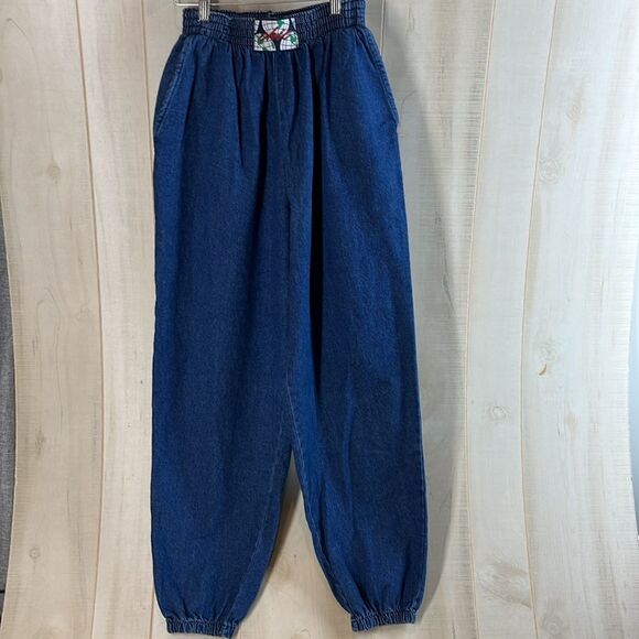 chic Denim - Chic vintage high rise 80s Jeans denim Elastic Waist